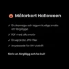 Målarkort - Halloween