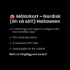 Målarkort - Nordisk (åh så söt!) Halloween