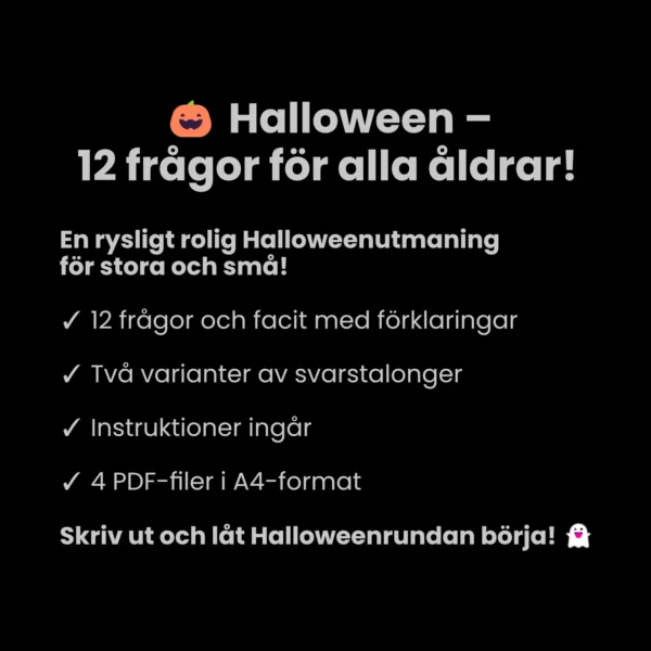 Tipsrunda – Halloween: 12 frågor för alla!